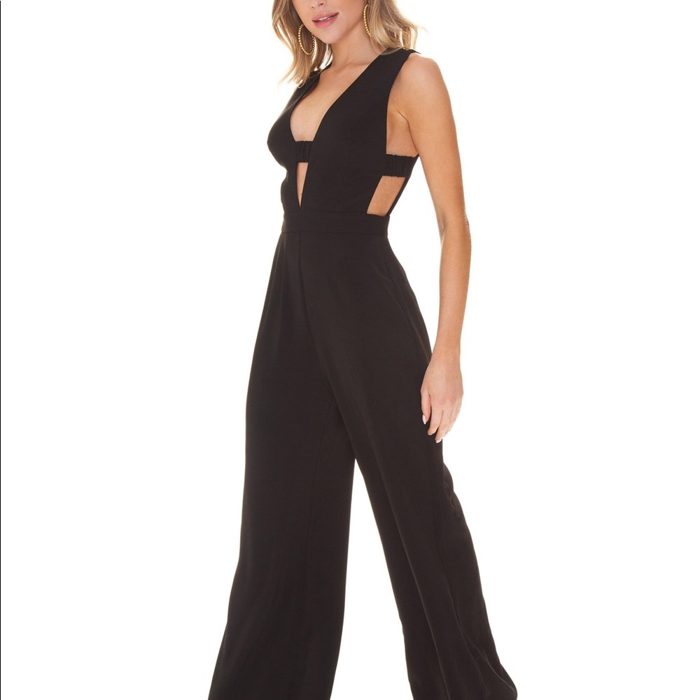 WAYF Black Cut out Jumpsuit XS